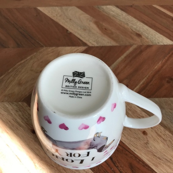 Milly Green Valentines Dachshund Mug Long For You - Picture 4 of 4